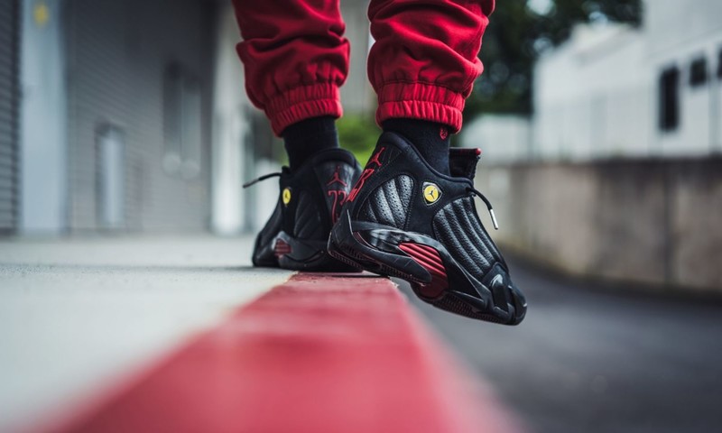 Jordan 14 last shot best sale on feet